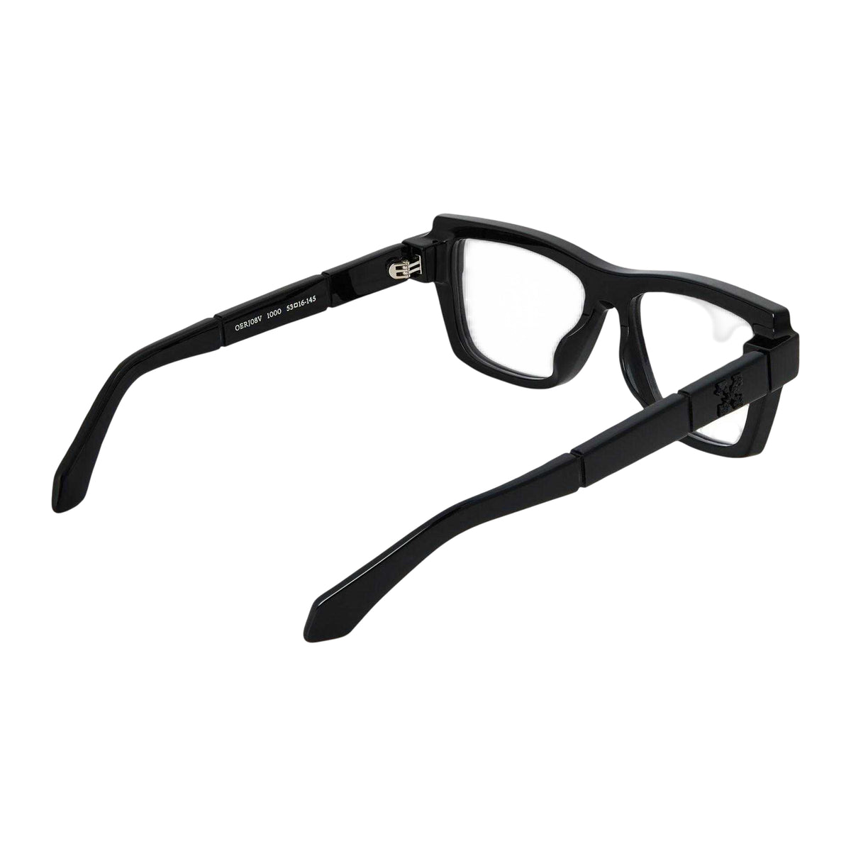 Black - Back - Off White Unisex Adult Style 8v Logo Sunglasses