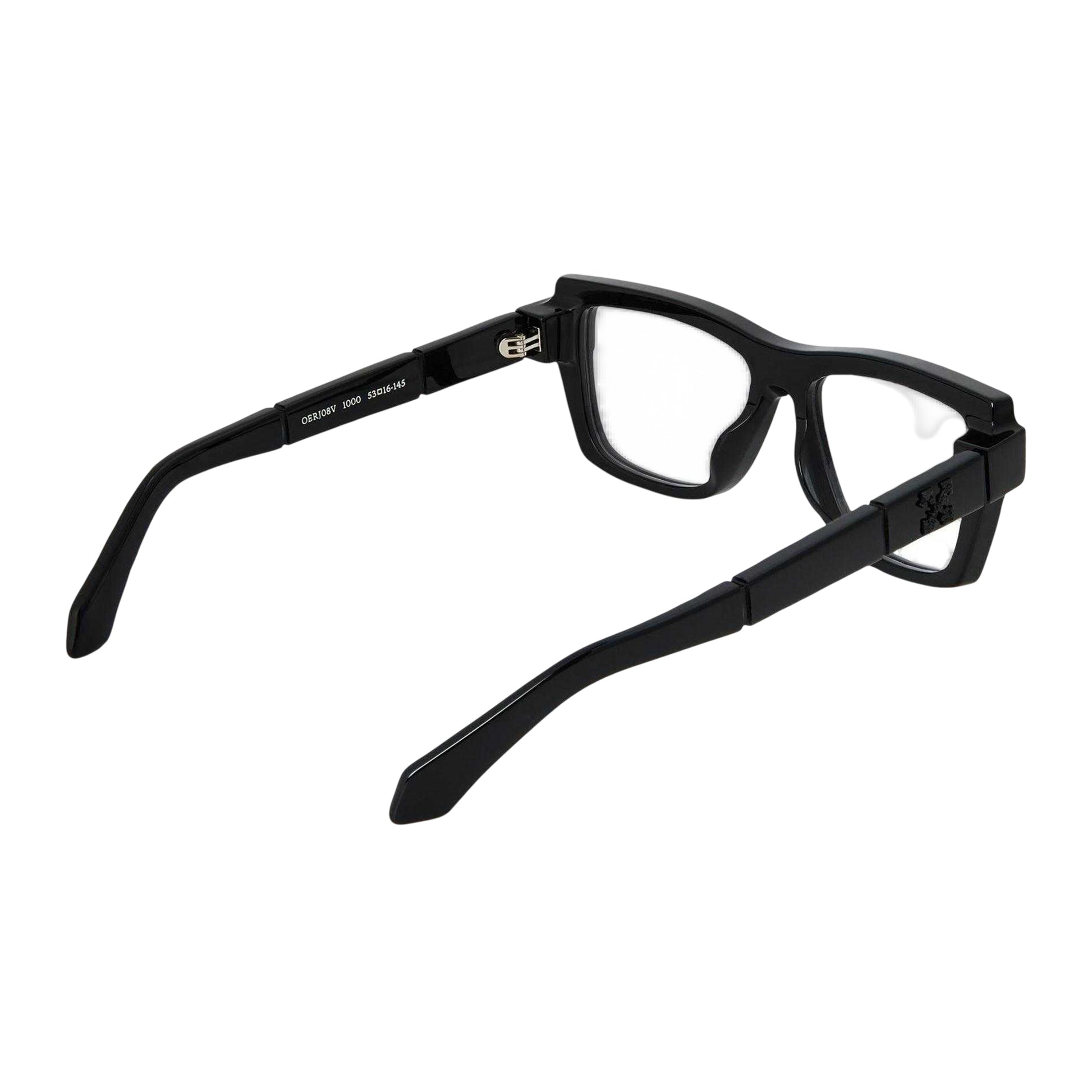 Black - Back - Off White Unisex Adult Style 8v Logo Sunglasses