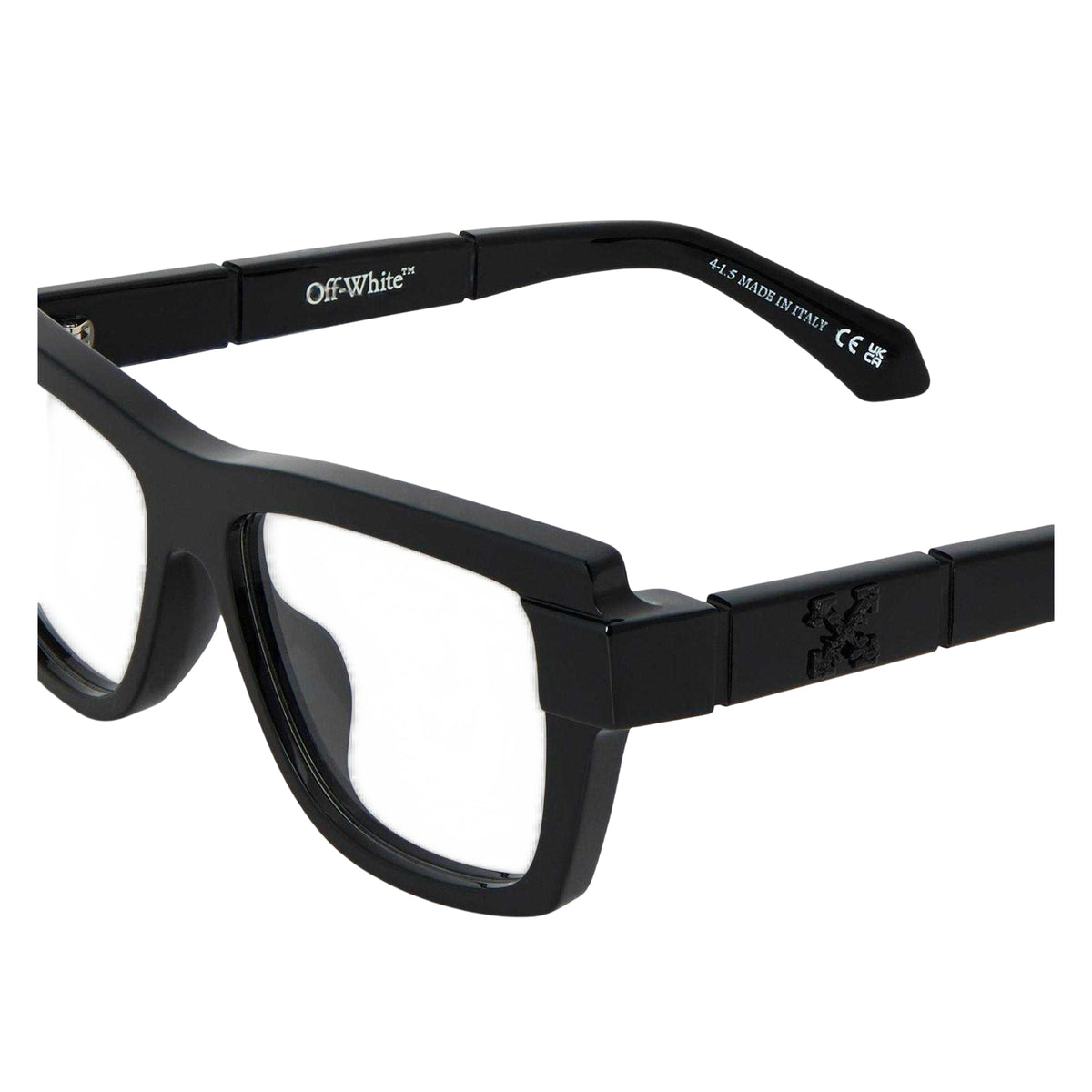 Black - Side - Off White Unisex Adult Style 8v Logo Sunglasses