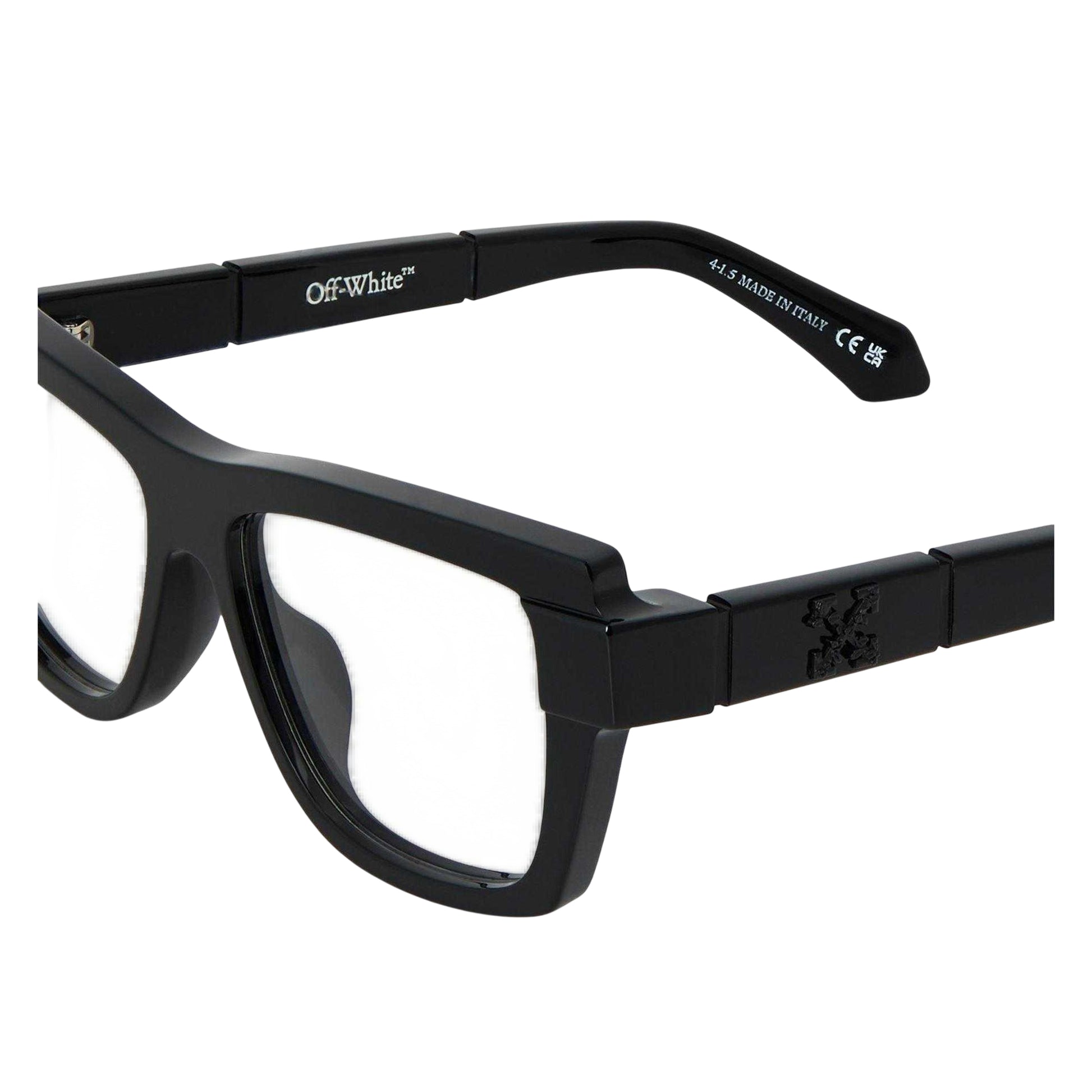 Black - Side - Off White Unisex Adult Style 8v Logo Sunglasses