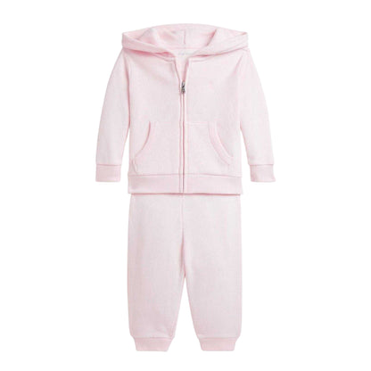 Pink - Front - Ralph Lauren Baby Tracksuit Set