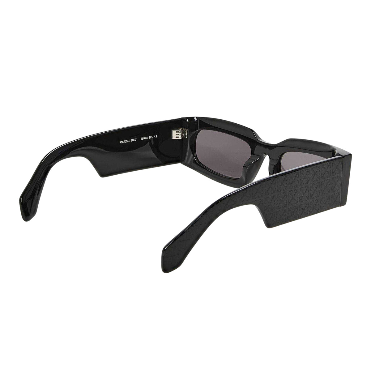 Black-Dark Grey - Back - Off White Womens-Ladies Cary Plain Sunglasses
