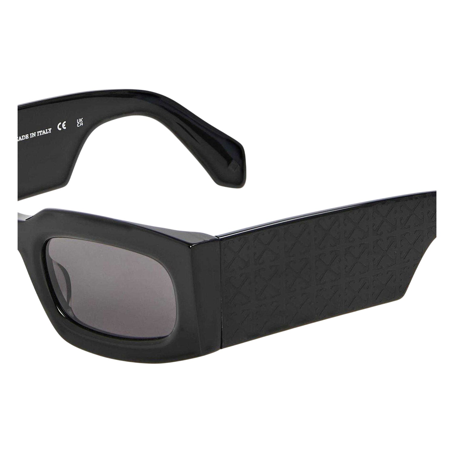 Black-Dark Grey - Side - Off White Womens-Ladies Cary Plain Sunglasses