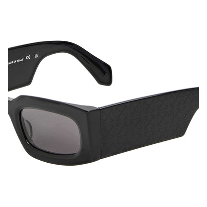 Black-Dark Grey - Side - Off White Womens-Ladies Cary Plain Sunglasses