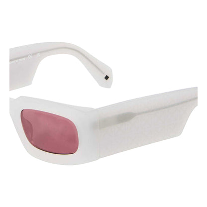 Grey-Burgundy - Side - Off White Womens-Ladies Cary Plain Sunglasses