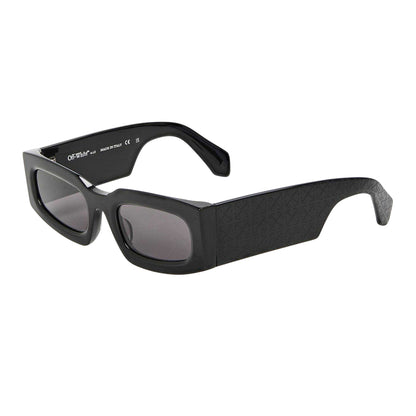 Black-Dark Grey - Front - Off White Womens-Ladies Cary Plain Sunglasses