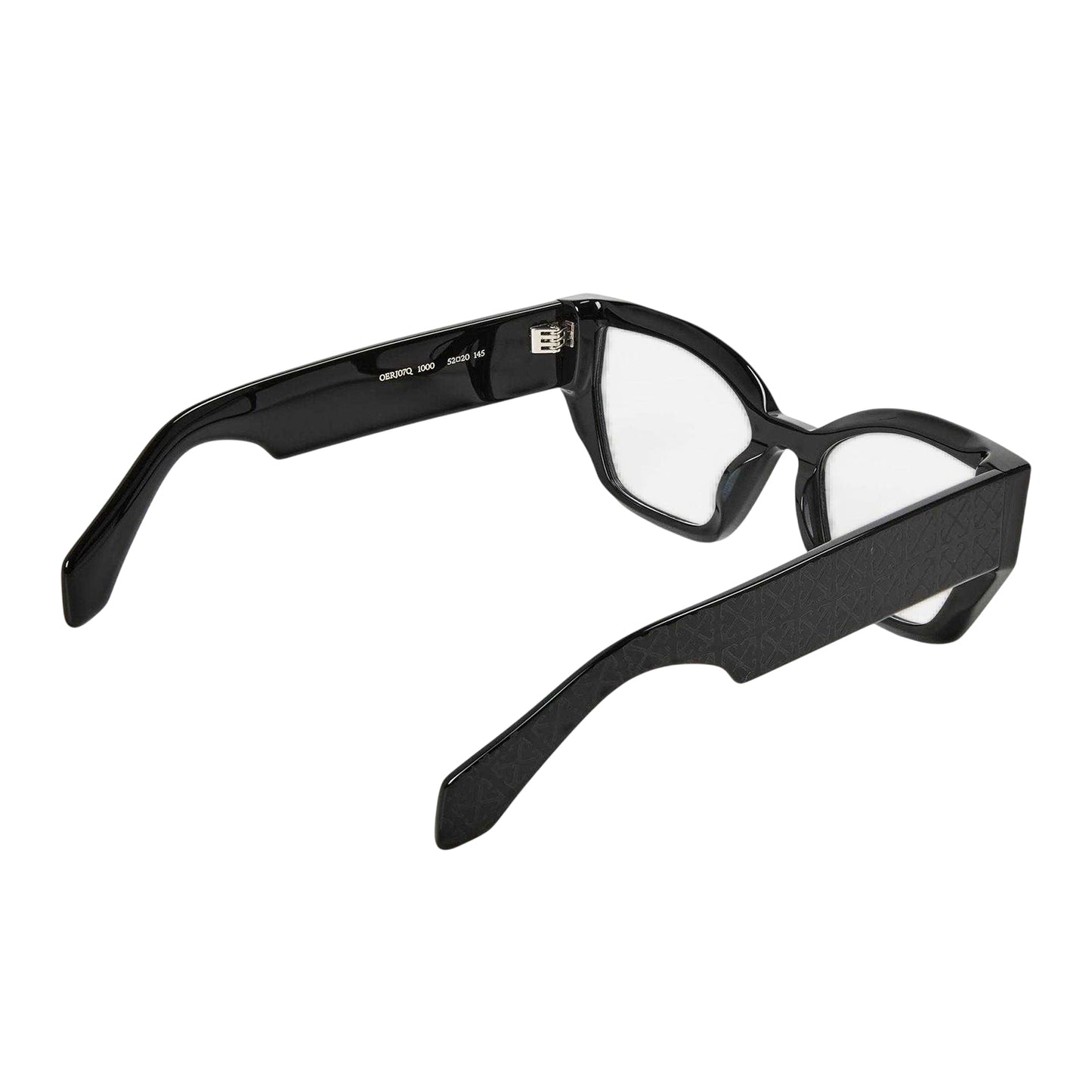 Black - Back - Off White Unisex Adult Style 7q Logo Sunglasses