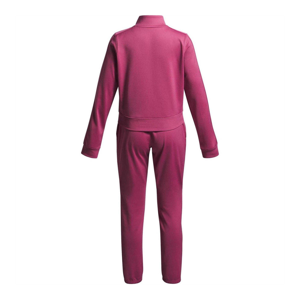 Red - Back - Under Armour Girls Icon Cropped Tracksuit Set