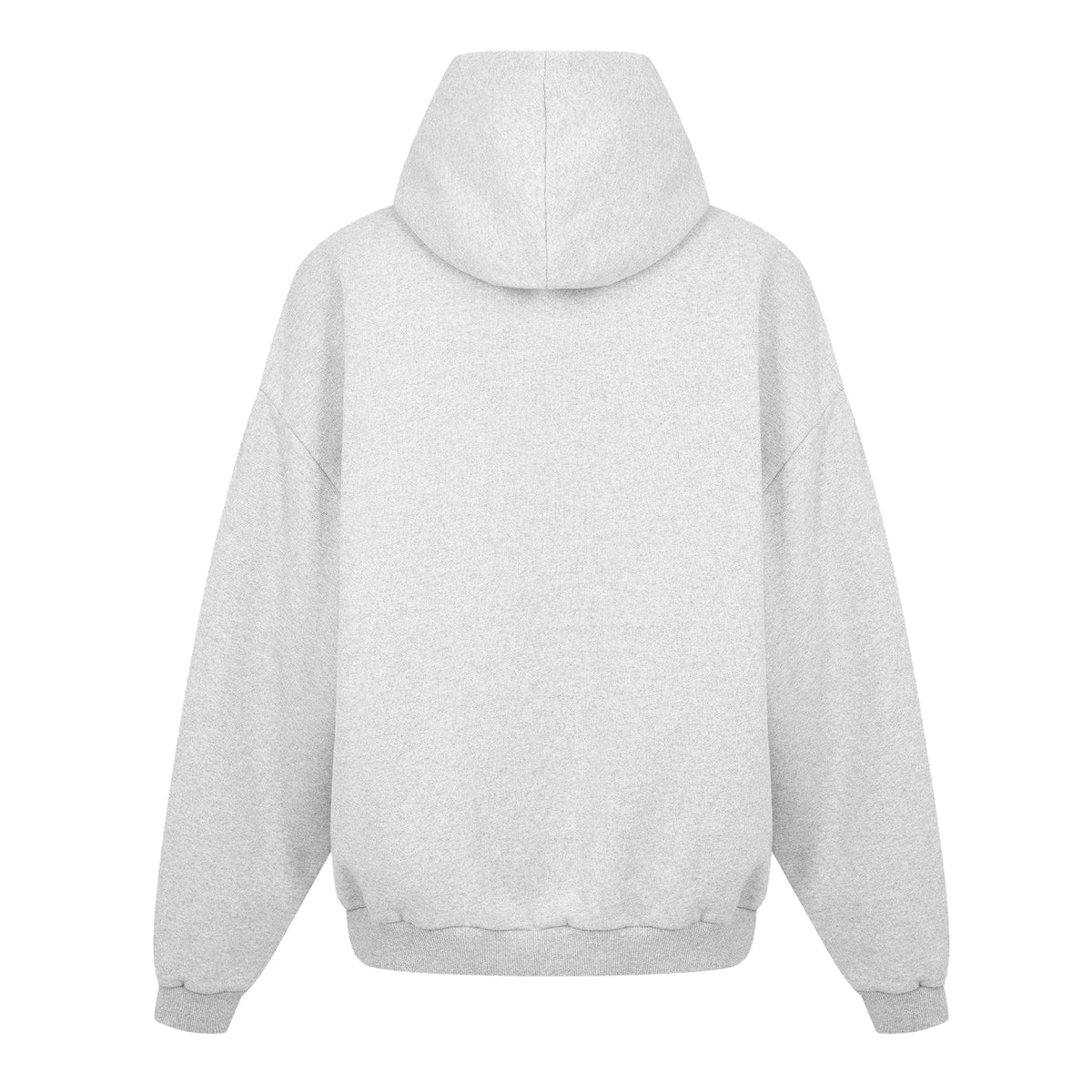 Grey - Back - MKI MIYUKI ZOKU Mens Logo Oversized Hoodie