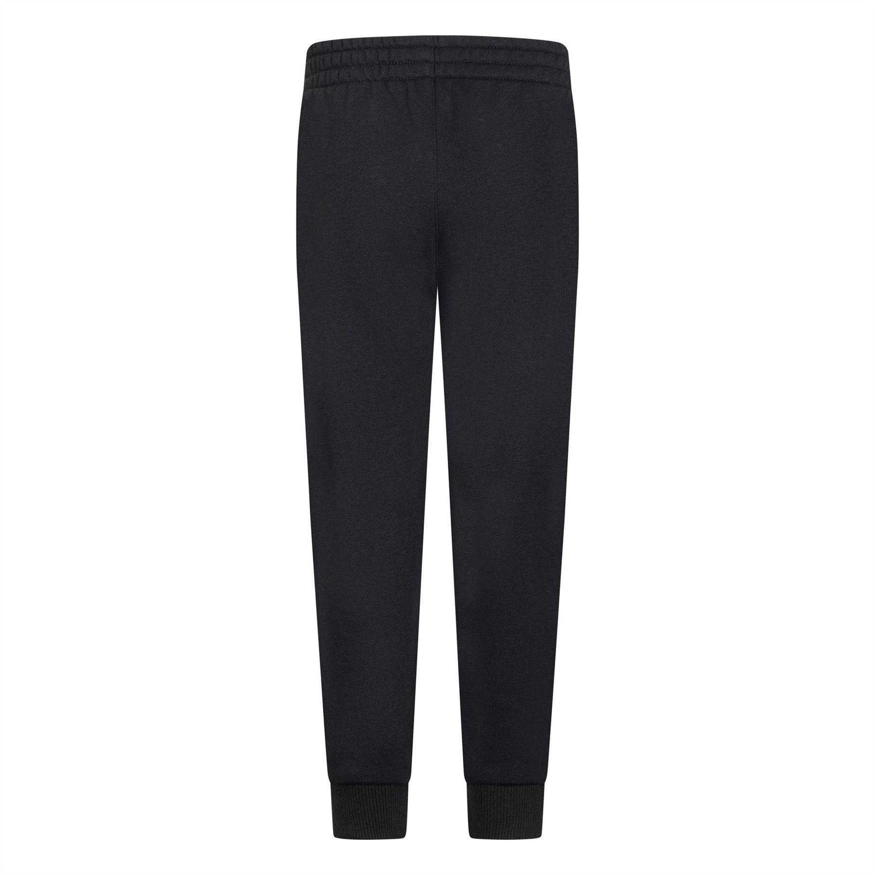 Black - Back - Nike Childrens-Kids Fleece Relaxed Fit Joggers
