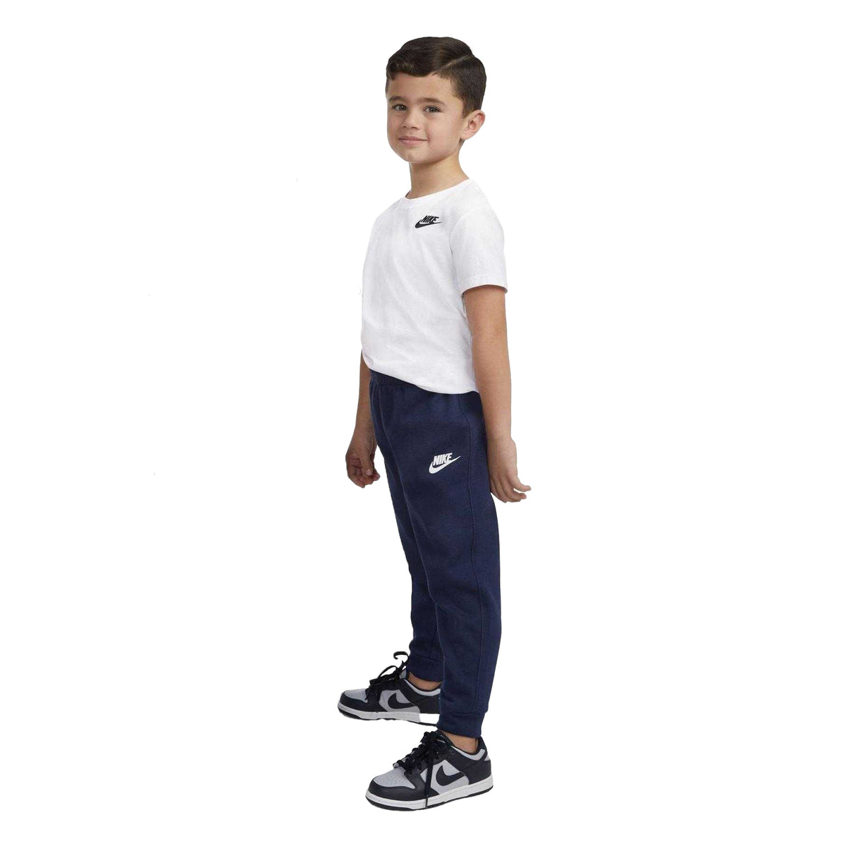 Navy - Lifestyle - Nike Childrens-Kids Fleece Relaxed Fit Joggers