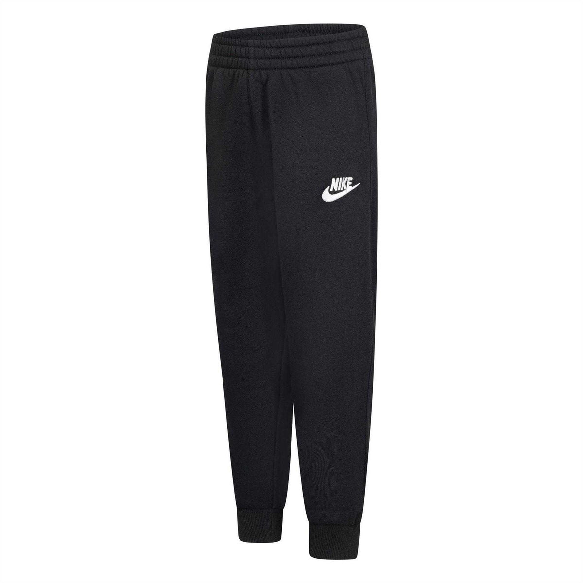 Black - Side - Nike Childrens-Kids Fleece Relaxed Fit Joggers