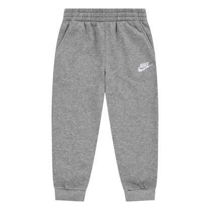 Grey - Front - Nike Childrens-Kids Fleece Relaxed Fit Joggers
