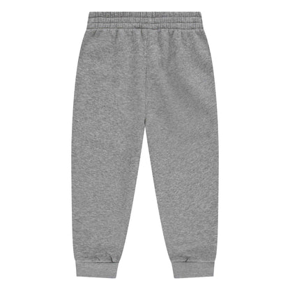 Grey - Back - Nike Childrens-Kids Fleece Relaxed Fit Joggers