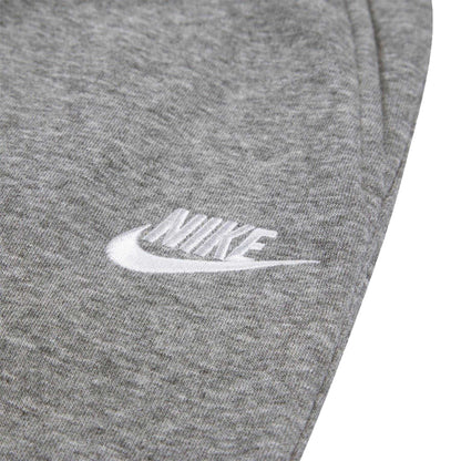 Grey - Side - Nike Childrens-Kids Fleece Relaxed Fit Joggers