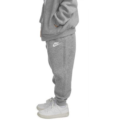 Grey - Lifestyle - Nike Childrens-Kids Fleece Relaxed Fit Joggers