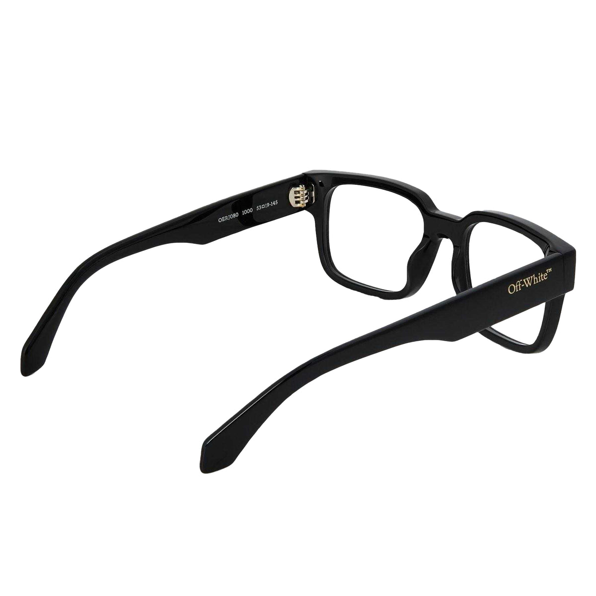 Black - Back - Off White Unisex Adult Style 80 Square Sunglasses