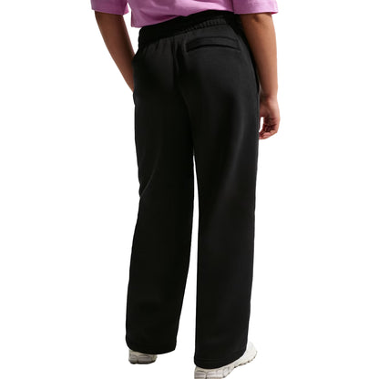 Black - Back - Nike Childrens-Kids Embroidered Logo Fleece Jogging Bottoms