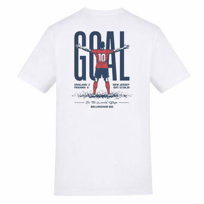 White - Back - AWD Unisex Adult Bellingham Panama England T-Shirt