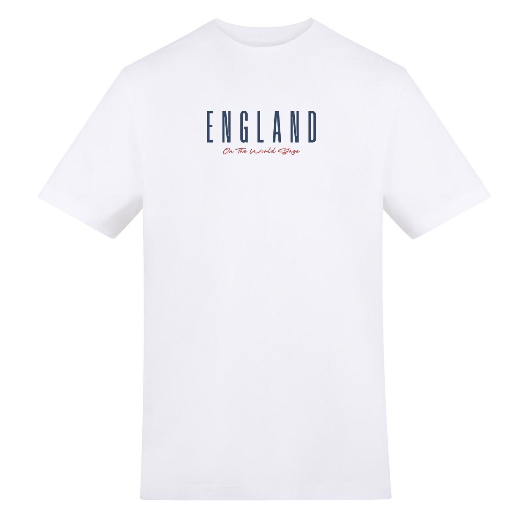 White - Front - AWD Unisex Adult Bellingham Panama England T-Shirt