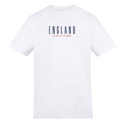 White - Front - AWD Unisex Adult Bellingham Panama England T-Shirt