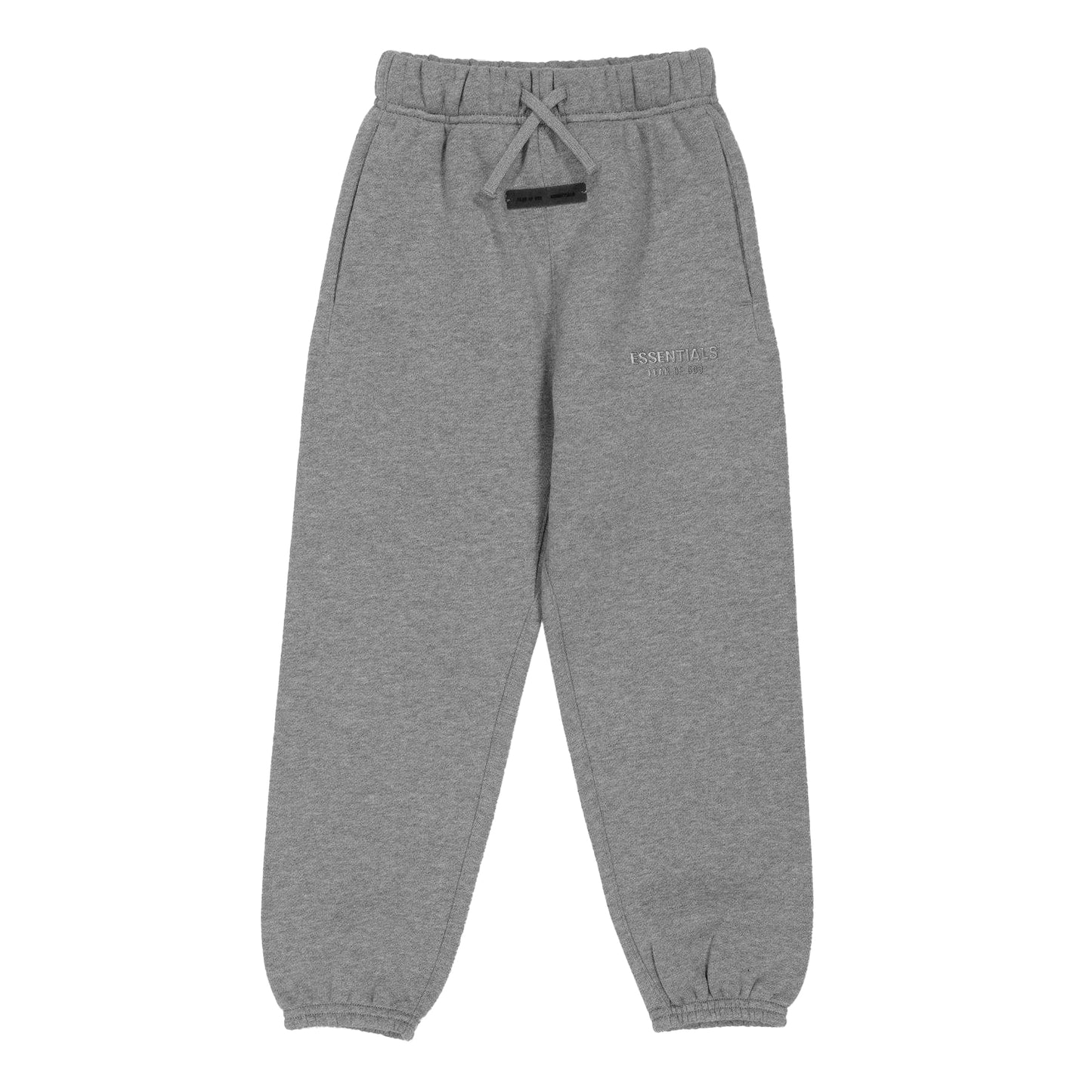 Concrete - Front - Fear Of God Essentials Childrens-Kids Fleece Cuffed Ankle Joggers