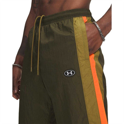 Green - Side - Under Armour Mens Icon Tracksuit Bottoms