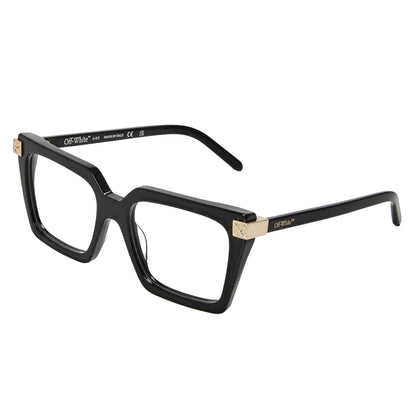 Black - Front - Off White Unisex Adult Style 8t Gold Detail Sunglasses