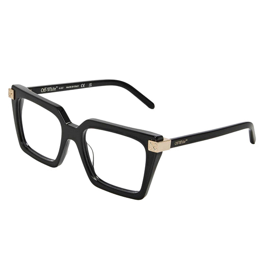 Black - Front - Off White Unisex Adult Style 8t Gold Detail Sunglasses