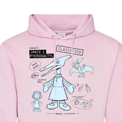 Pink - Side - Disney Mens Pterodactyl Hoodie