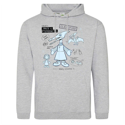 Grey - Front - Disney Mens Pterodactyl Hoodie
