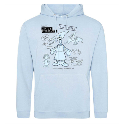 Light Blue - Front - Disney Mens Pterodactyl Hoodie