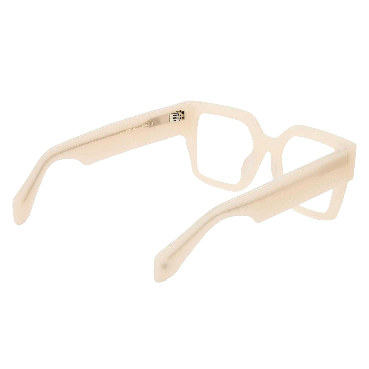 Beige - Back - Off White Unisex Adult Style 7r Rectangular Sunglasses