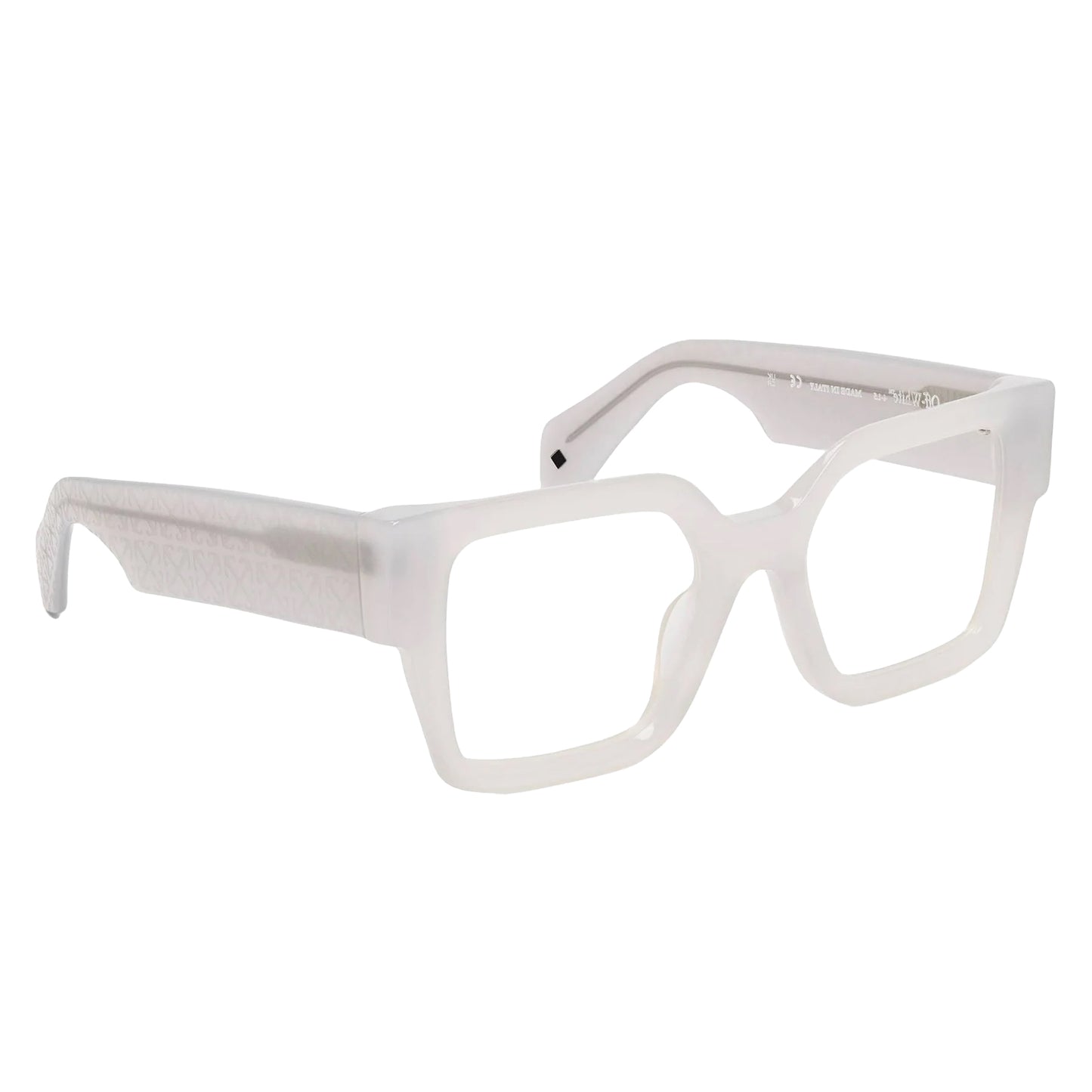 Grey - Side - Off White Unisex Adult Style 7r Rectangular Sunglasses