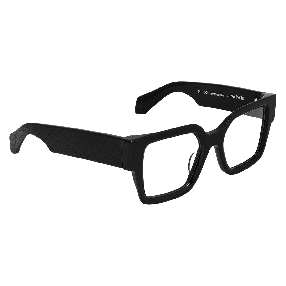 Black - Side - Off White Unisex Adult Style 7r Rectangular Sunglasses