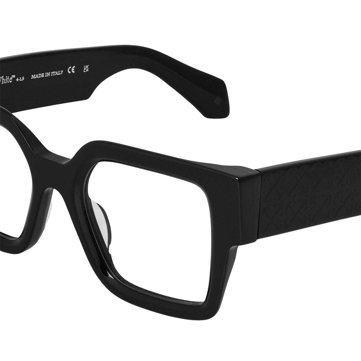 Black - Lifestyle - Off White Unisex Adult Style 7r Rectangular Sunglasses