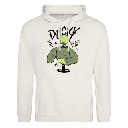 White - Front - Toy Story 4 Mens Ducky Cotton Blend Hoodie