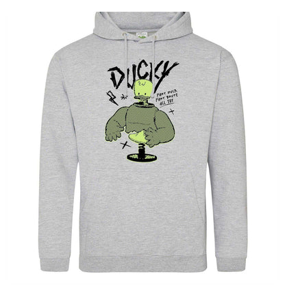 Grey - Front - Toy Story 4 Mens Ducky Cotton Blend Hoodie
