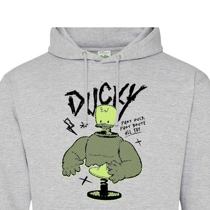 Grey - Side - Toy Story 4 Mens Ducky Cotton Blend Hoodie