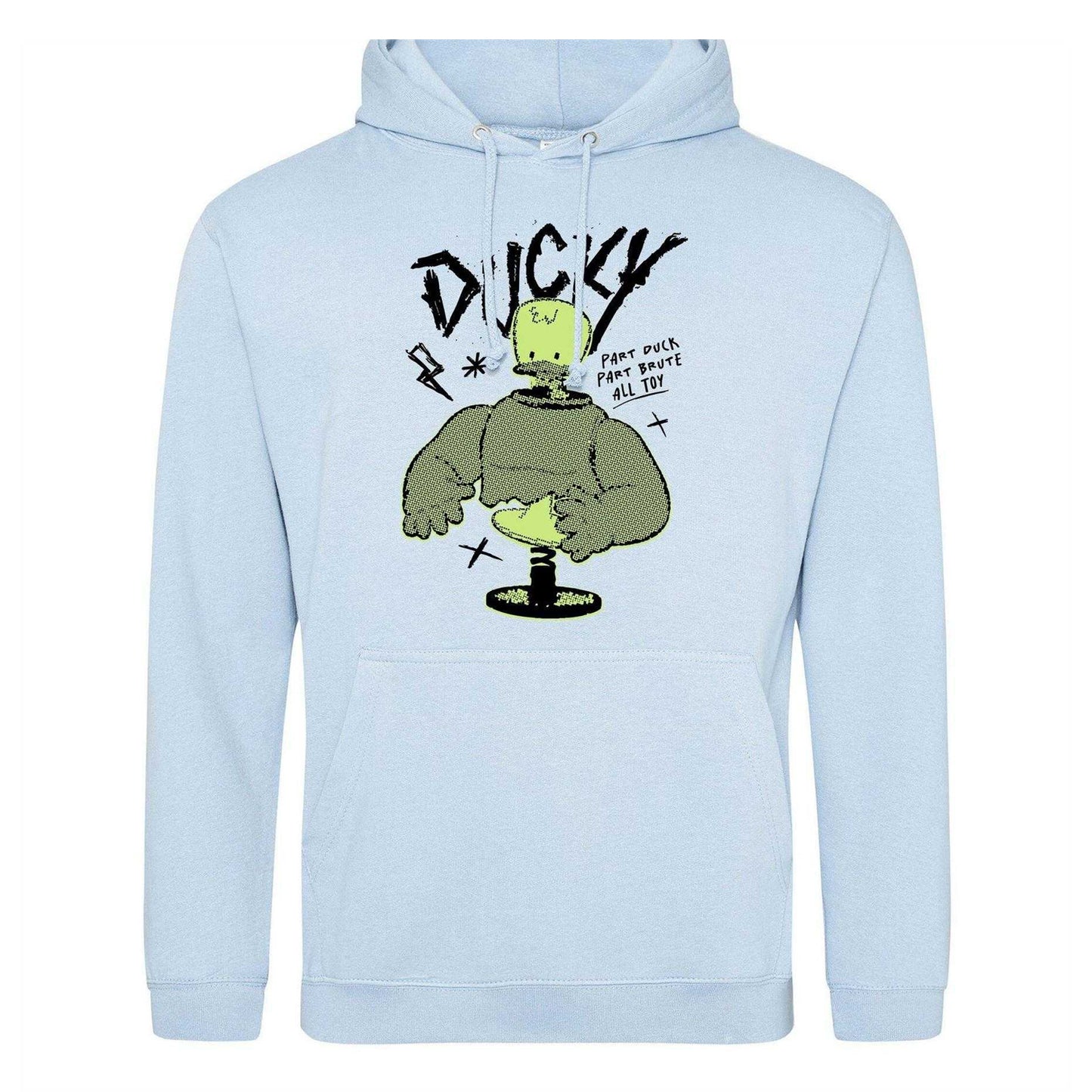 Light Blue - Front - Toy Story 4 Mens Ducky Cotton Blend Hoodie