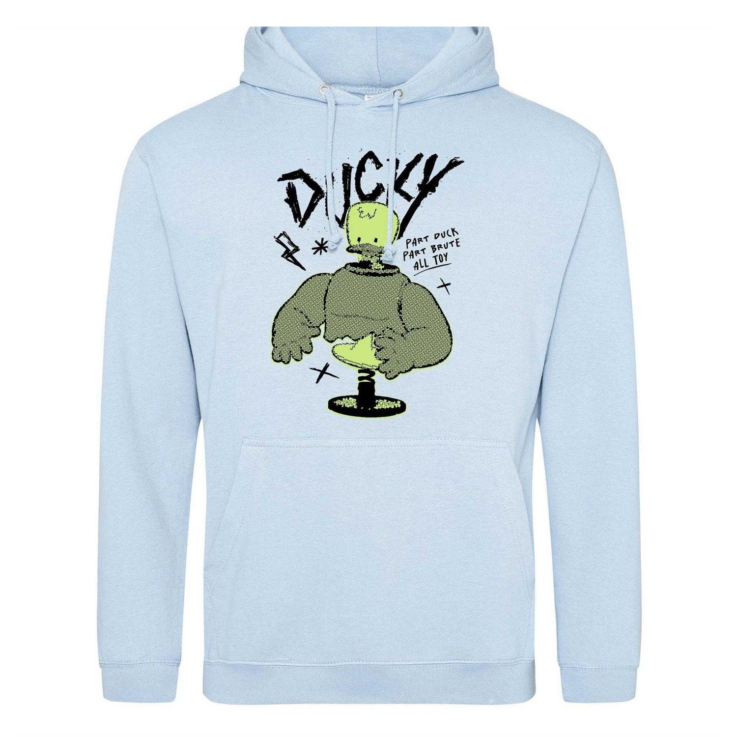 Light Blue - Front - Toy Story 4 Mens Ducky Cotton Blend Hoodie