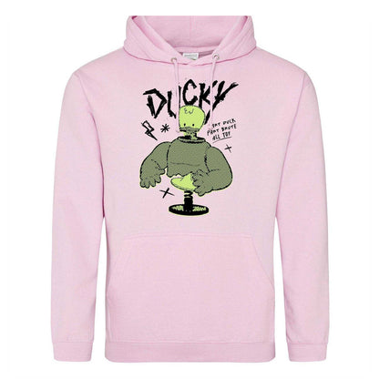 Pink - Front - Toy Story 4 Mens Ducky Cotton Blend Hoodie