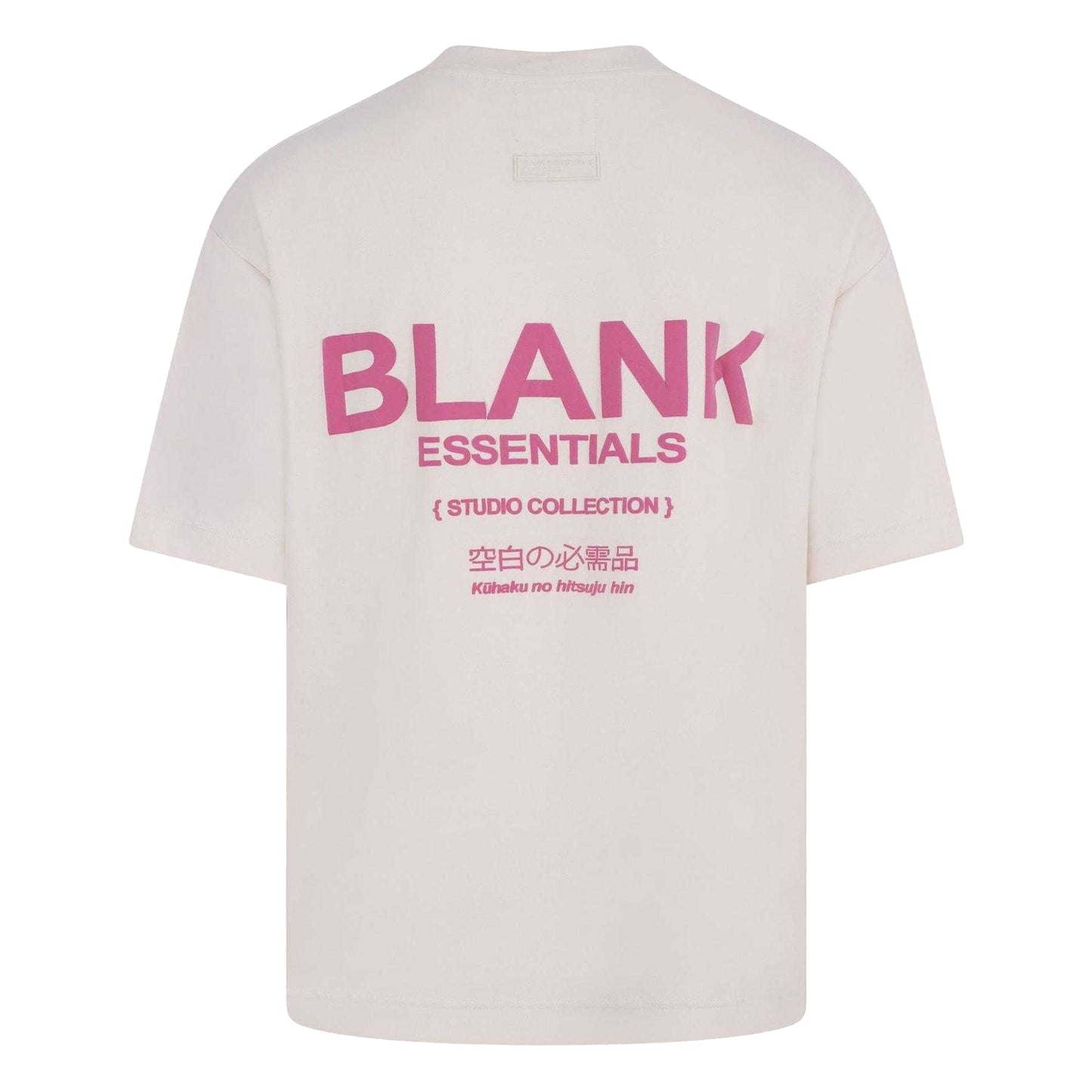 Bone - Back - Blank Essentials Mens Studio Collection Oversized T-Shirt