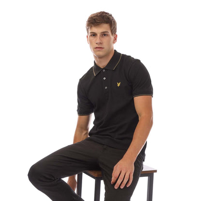 Black - Lifestyle - Lyle & Scott Mens Tipped Polo Shirt