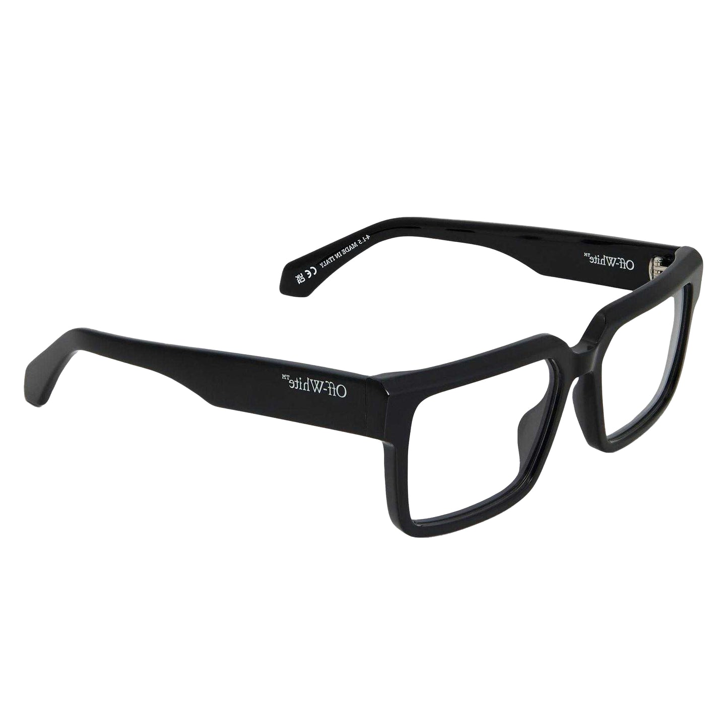 Black - Side - Off White Unisex Adult Style 8m Square Sunglasses
