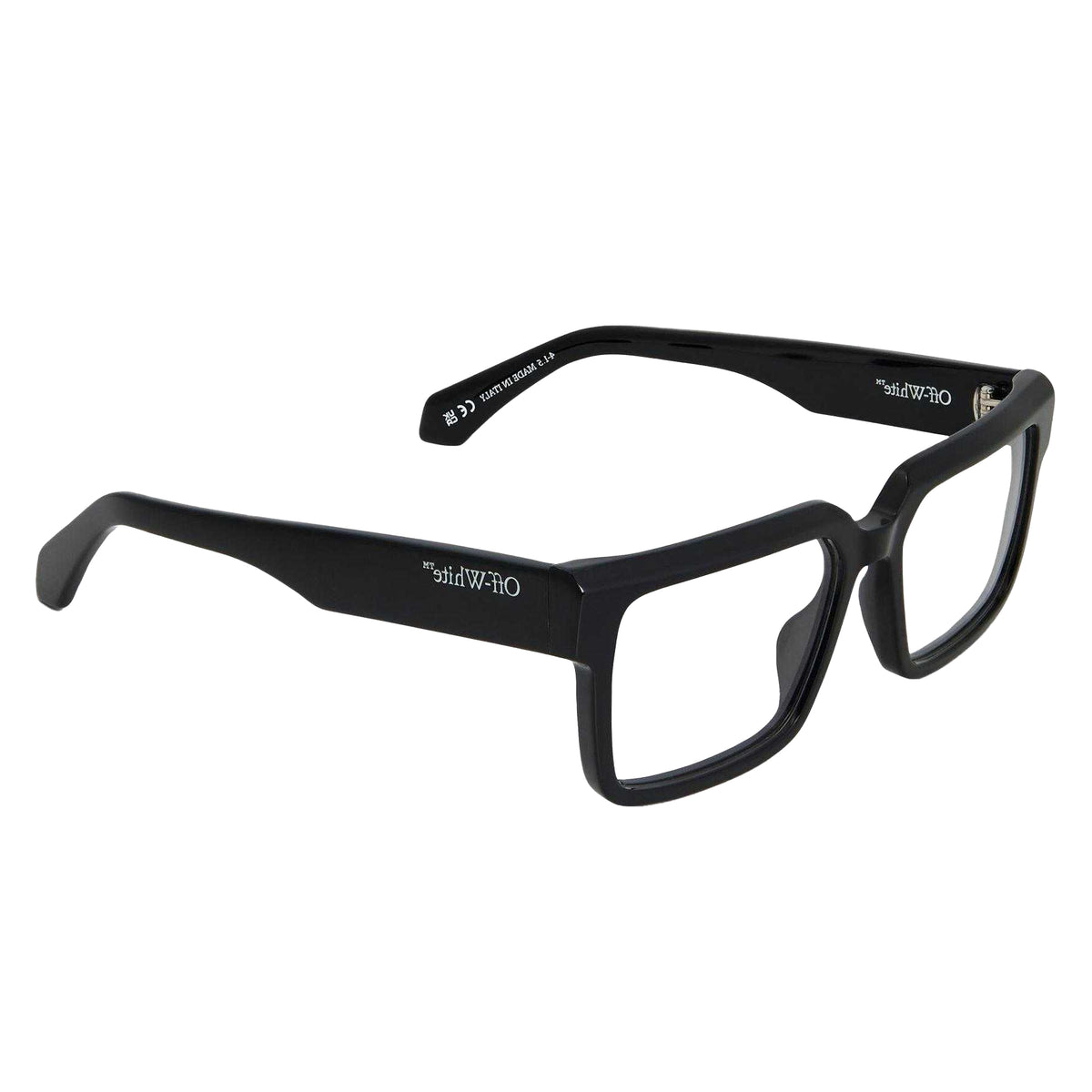 Black - Side - Off White Unisex Adult Style 8m Square Sunglasses