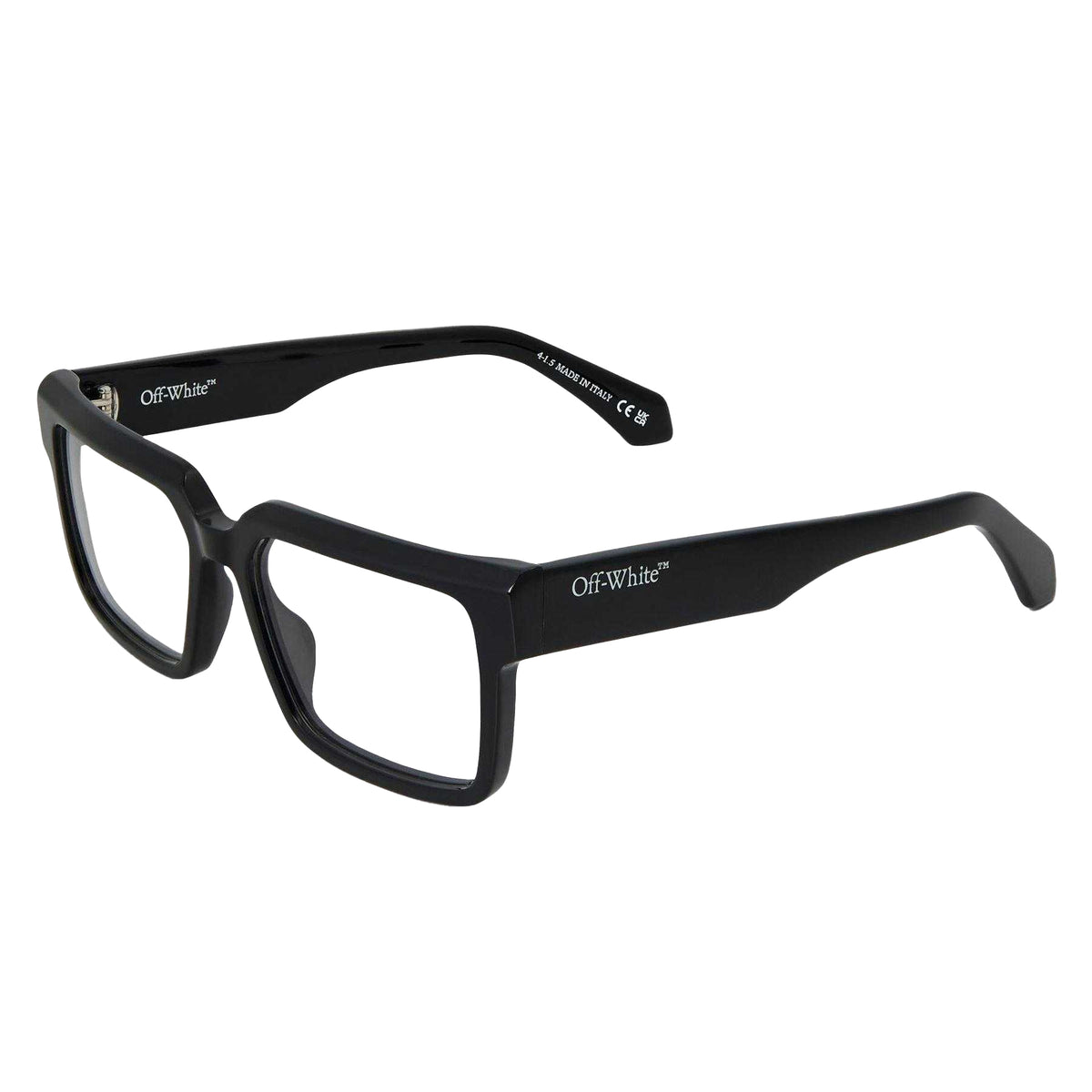 Black - Front - Off White Unisex Adult Style 8m Square Sunglasses
