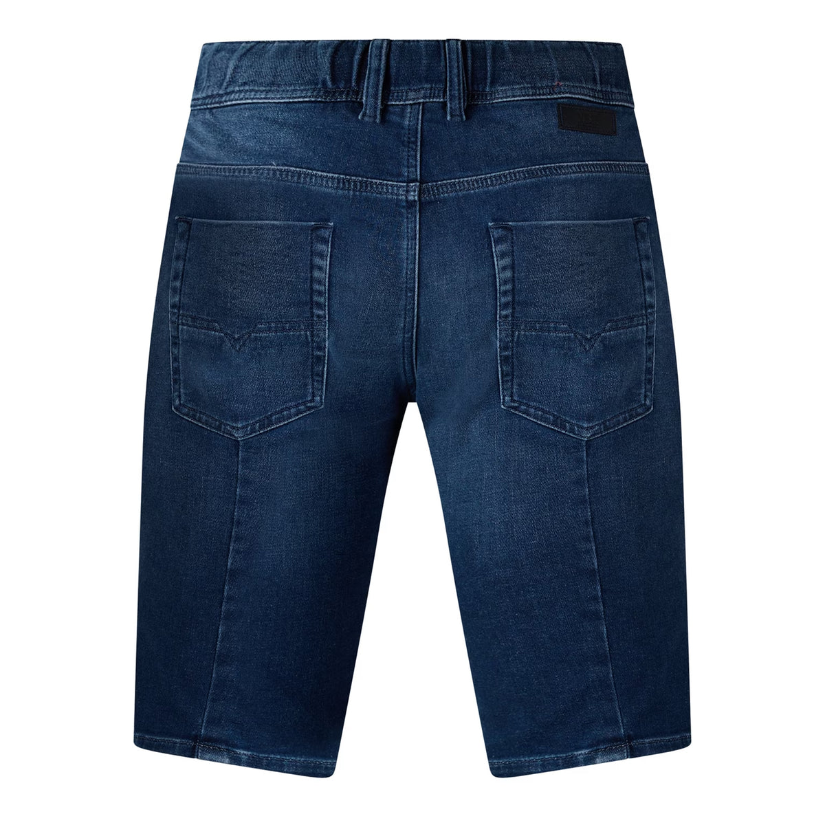 Blue Denim - Back - Diesel Mens Krooshort T Denim Drawstring Waist Shorts