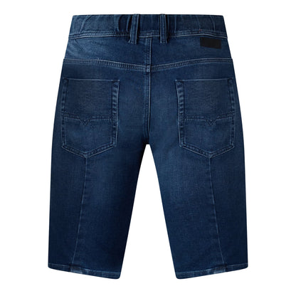 Blue Denim - Back - Diesel Mens Krooshort T Denim Drawstring Waist Shorts