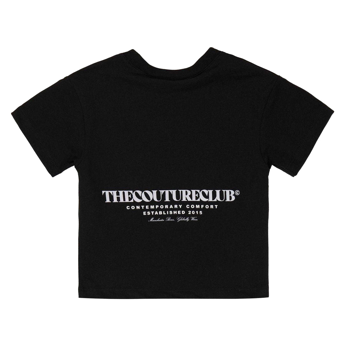 Black - Back - The Couture Club Childrens-Kids Logo Printed Regular T-Shirt
